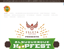 Tablet Screenshot of albuquerquehopfest.com